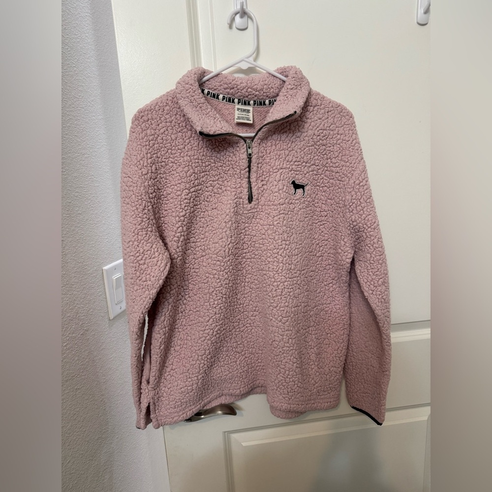 Victoria's Secret Pink Sherpa Jacket - Light Pink